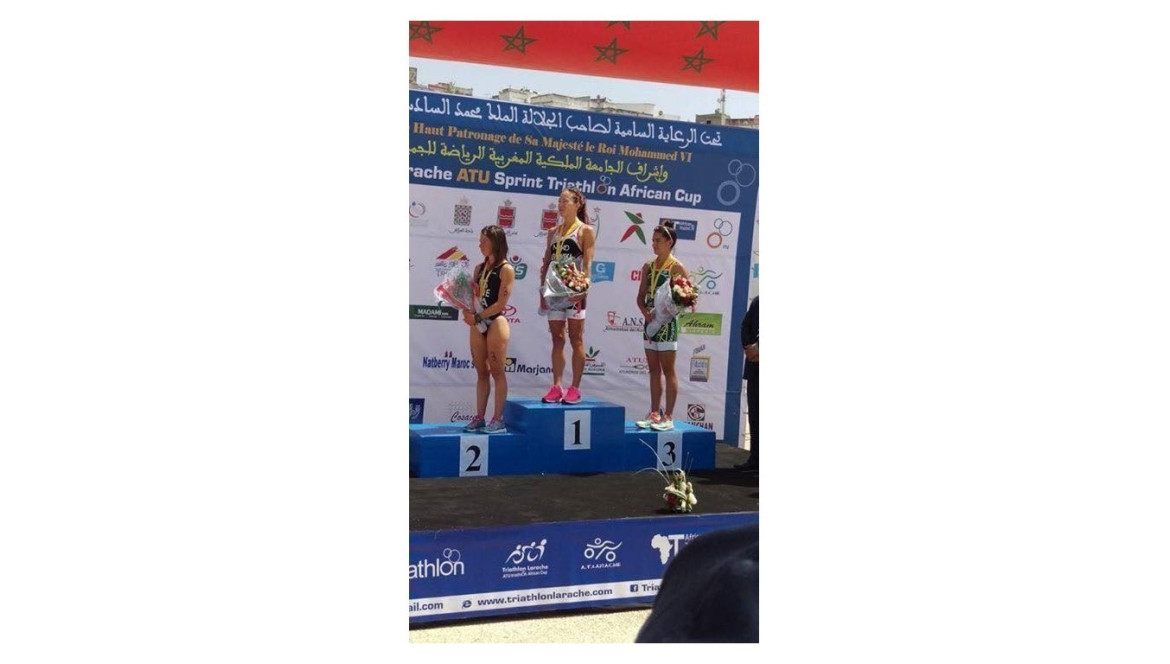 SUSYA LEVKOVSKAYA TRIATLETA DE BICICLETAS PINA TRITOLEDO VENCE EN LA COPA DE AFRICA DE TRIATLÓN