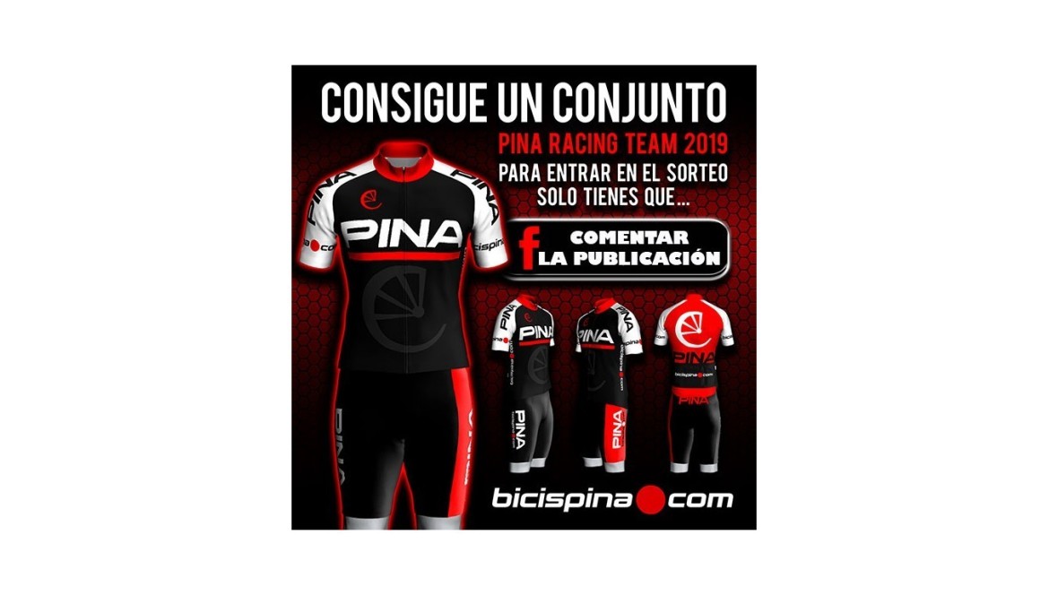 ¡CONCURSO/SORTEO EQUIPACIÓN PINA RACING TEAM 2019!